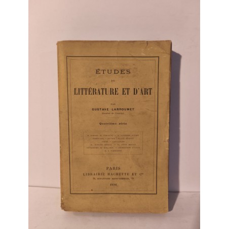 Études de littérature et d'art