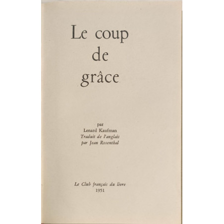 Le coup de grâce numéroté 7065