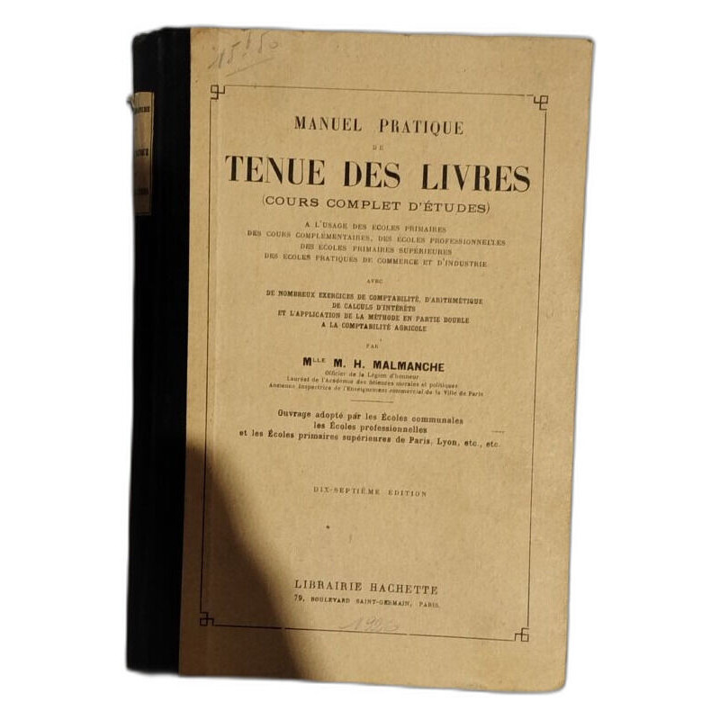 Manuel Pratique de Tenue des Livres (Cours Complet d'Etudes)