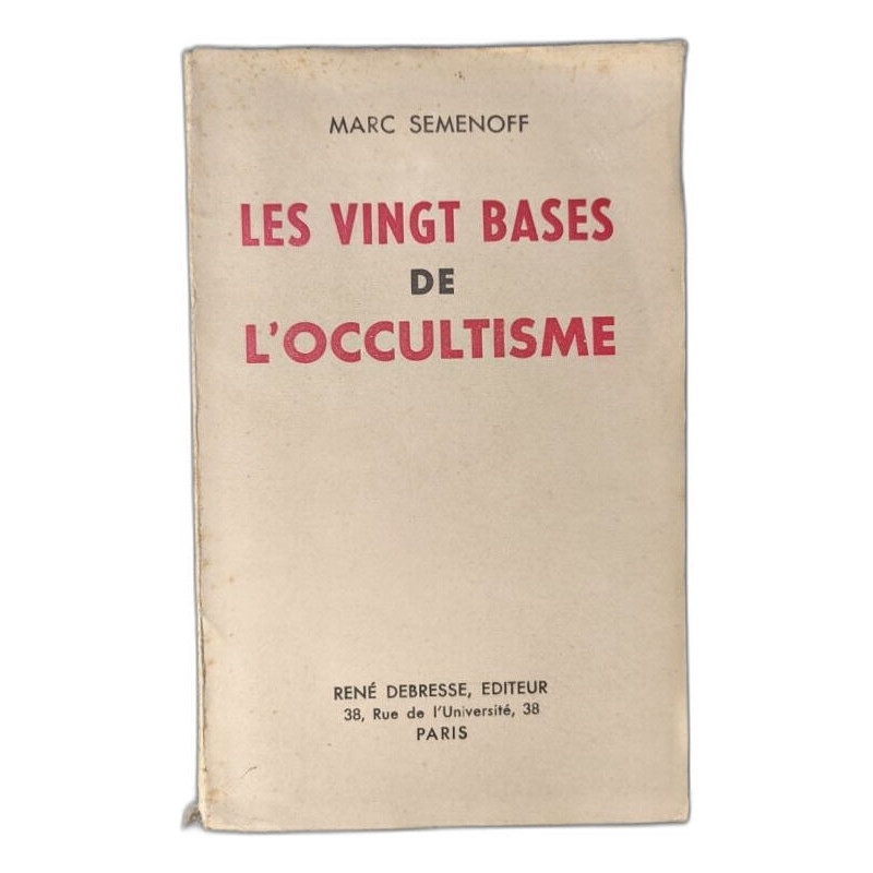 Les vingt bases de l'occultisme