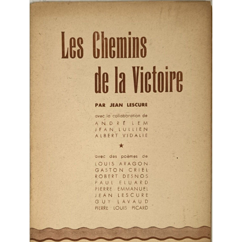 Les Chemins de la Victoire¨n tirage limité à 1000 exemplaires
