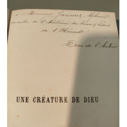 Une creature de dieu/ exemplaire hors commerce