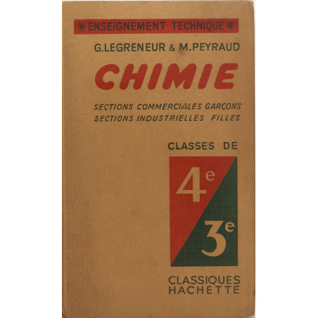 Chimie sections commerciales garçcons - sections industrielles filles