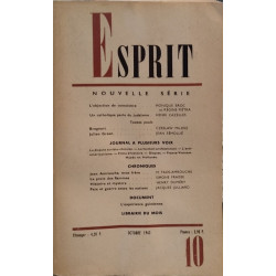 Revue esprit octobre 1963