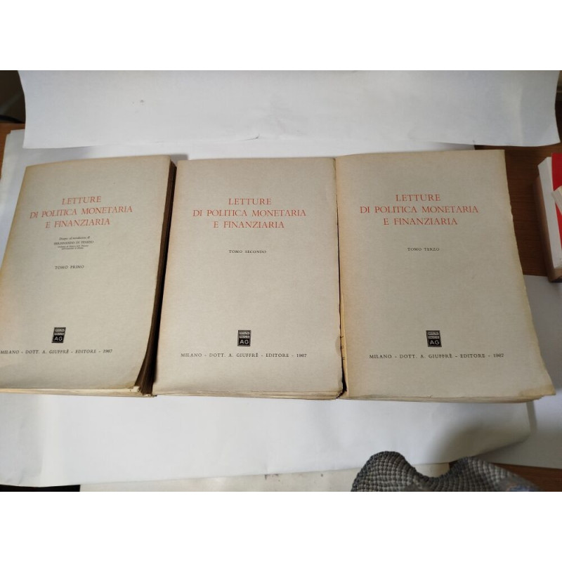 LETTURE DI POLITICA MONETARIA E FINANZIARIA LETTURE DI POLITICA...