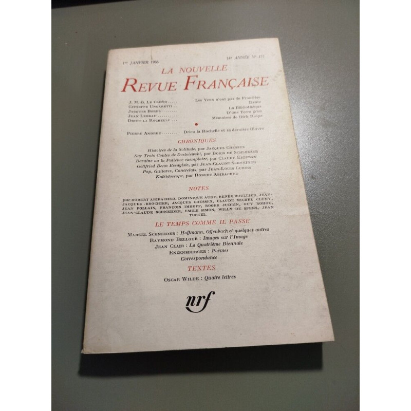 La nouvelle revue française n° 157