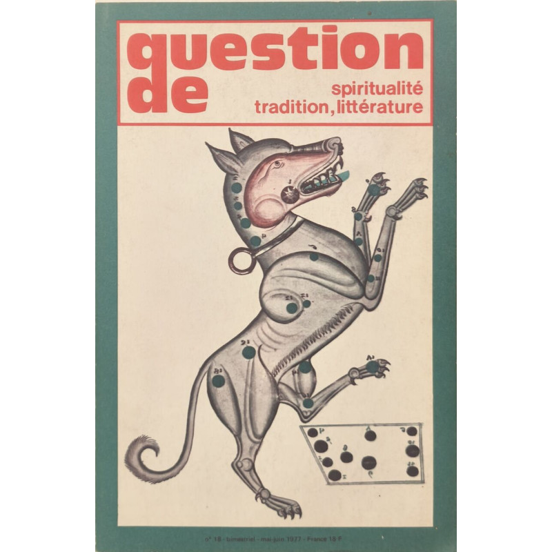 Question de spiritualité traditon littérature N°18