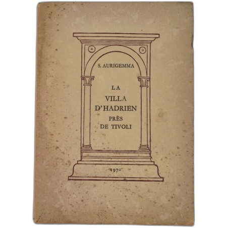 La villa d'Hadrien près de Tivoli- carte dépliante