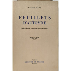 Feuillets d'automne précédés de quelques récents écrits