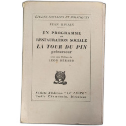 Un programme de restauration sociale la tour du pin precurseur