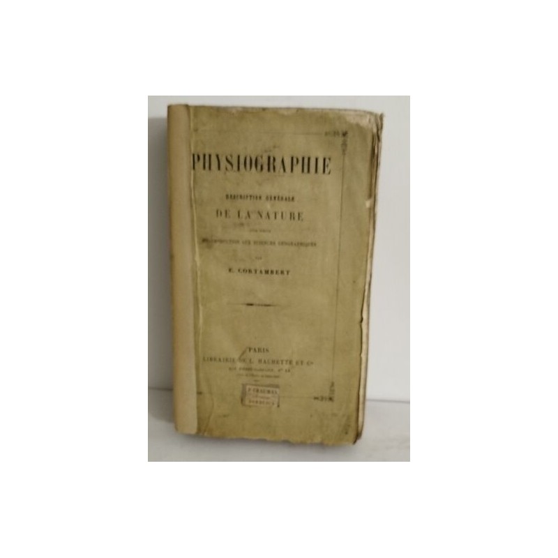 Physiographie/ descrition générale de la nature pour servir...