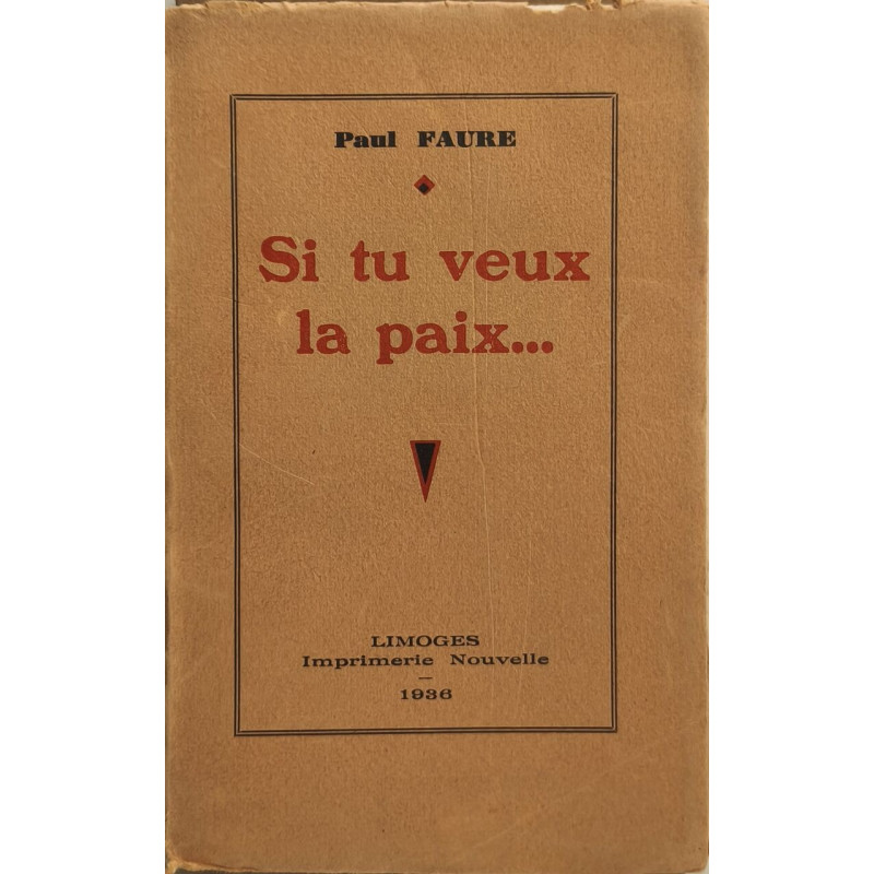 Si tu veux la paix