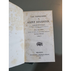 Les confessions d'Augustin traduites en français Tome 1+2