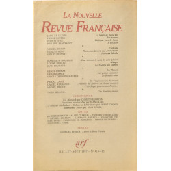 La Nouvelle Revue Française N°414-415 EO numérotée 6