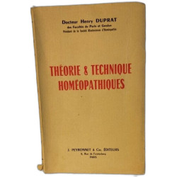 Théorie et Technique Homeopathiques
