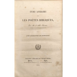 Les poètes bibliques