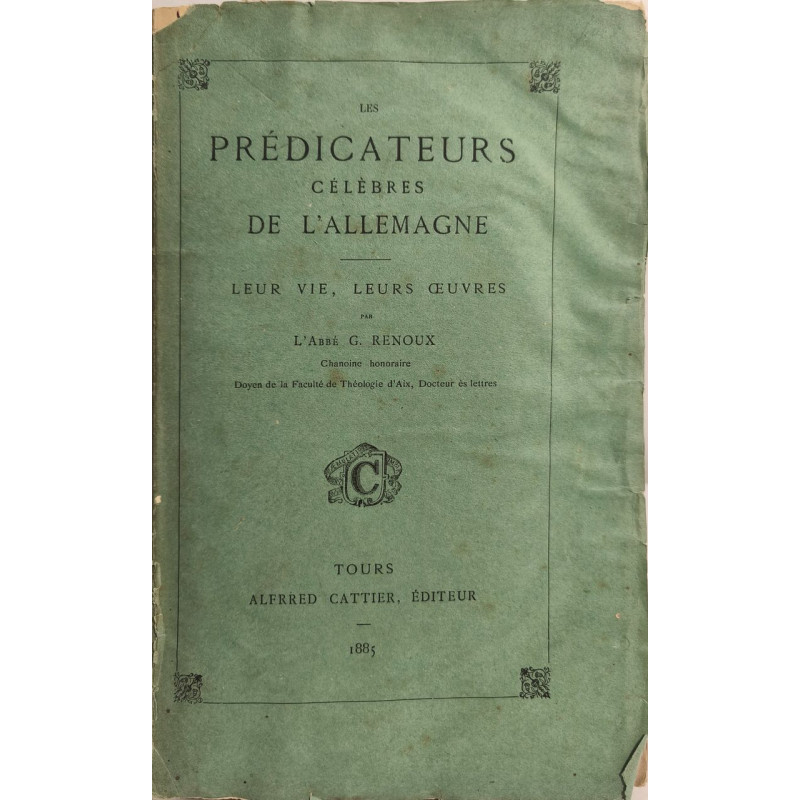 Les Prédicateurs célèbres de l'Allemagne
