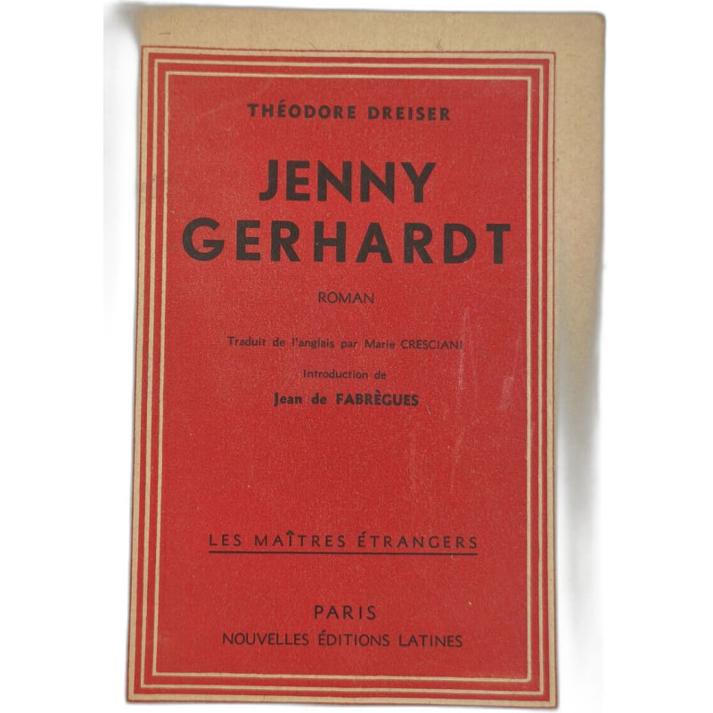 Jenny Gerhardt intro. jean de fabrègues