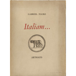 Italiam... - ouvrage dédidacé par l'auteur
