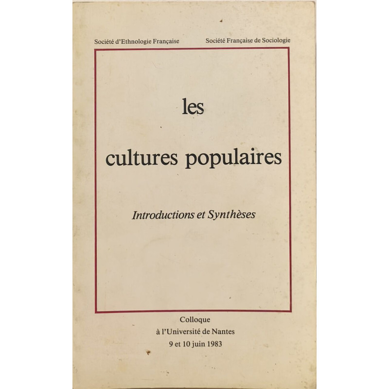 Les cultures populaires introduction et synhèse