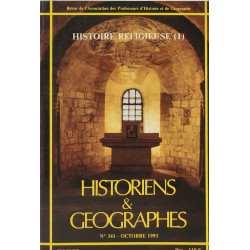 Histoire religieuse - historiens&géographes n°341- octobre 1993