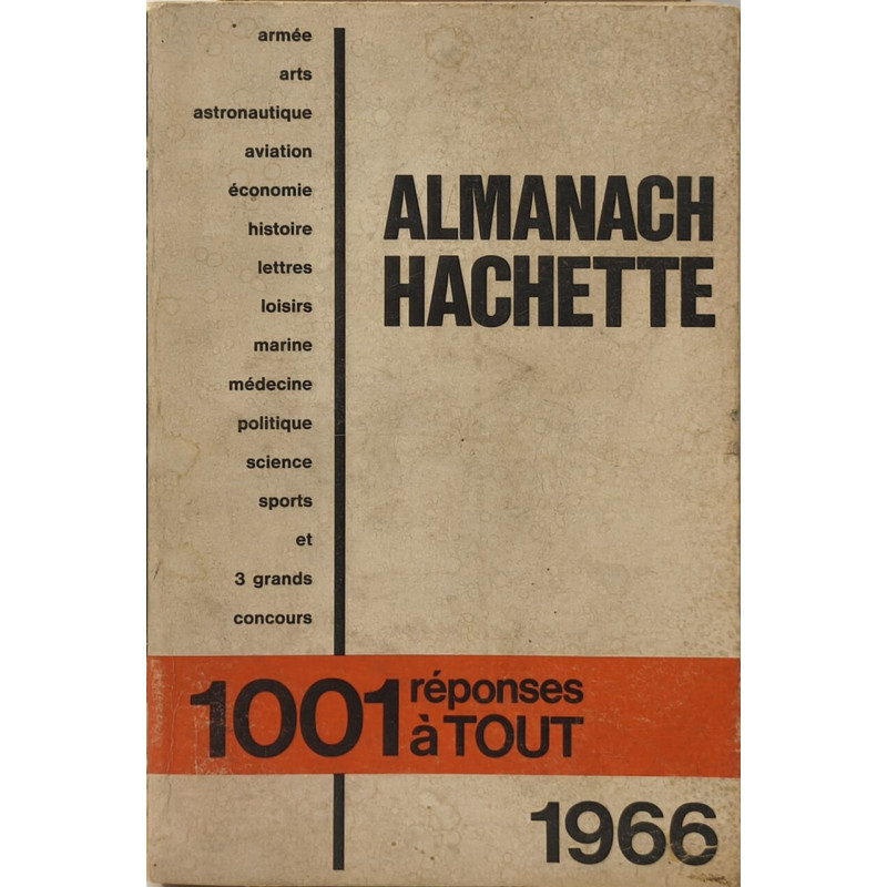 Almanach Hachette 1966