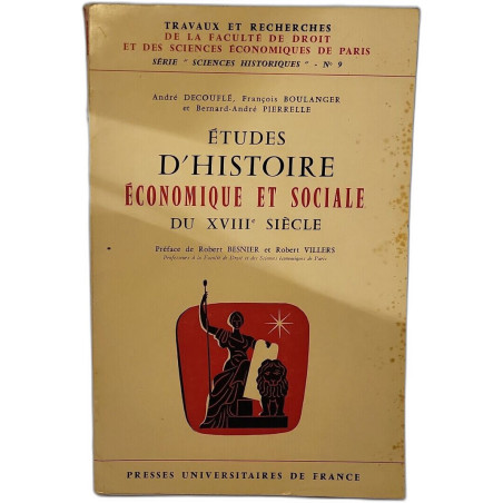 Études d'histoire économique et sociale du XVIIIe siècle