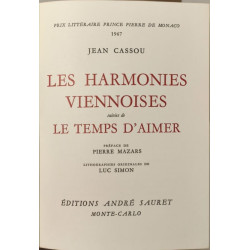 Harmonies viennoises - Le temps d'aimer - prix littéraire prince...