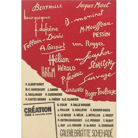 Création - tome 4 nouvelle série