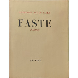 Faste poèmes - Ouvrage sur papier japon impérial dédicacé à Mario...