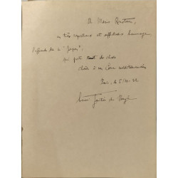 Faste poèmes - Ouvrage sur papier japon impérial dédicacé à Mario...