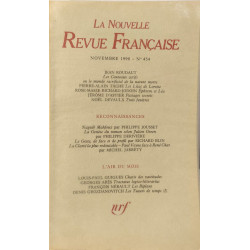 La Nouvelle Revue Française N°454 EO numérotée 6 - sur vélin
