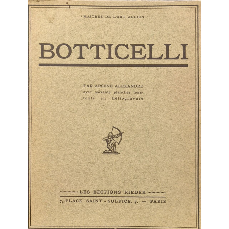 Botticelli avec 60 planches hors texte en héliogravure