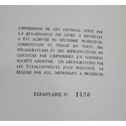 L'Art en Belgique du moyen âge à nos jours ouvrage numéroté 1430