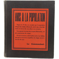 Avis à la population exemplaire numéroté 8004/8020