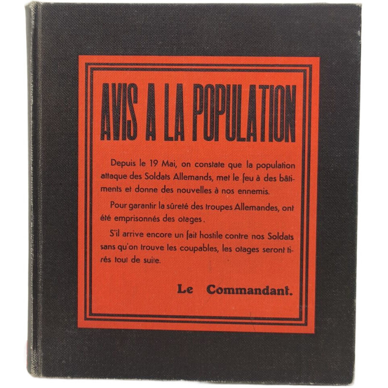 Avis à la population exemplaire numéroté 8004/8020