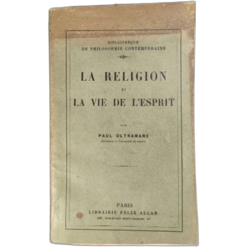 La Religion et la Vie de l'Esprit
