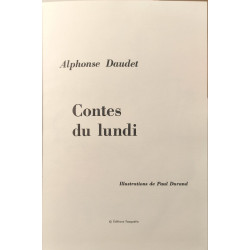 Contes du lundi / illustrations de paul durand