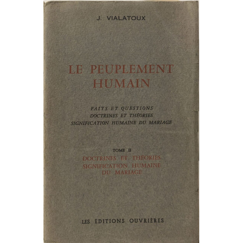 Le peuplement humain