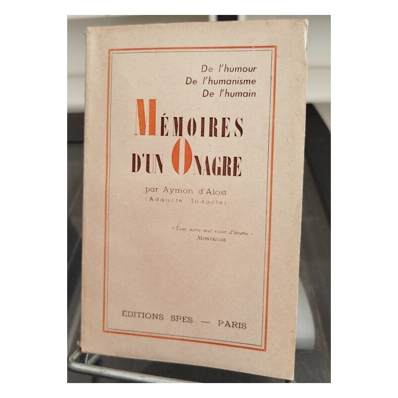 Mémoires d'un Onagre