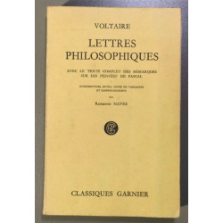 Lettres philosophiques ( avec le texte complet des remarques sur...