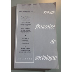 Revue française de sociologie juillet/septembre1964
