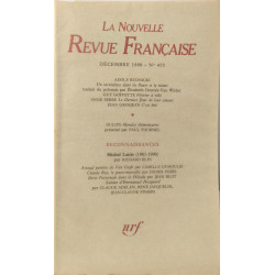La Nouvelle Revue Française N°455 EO numérotée 6 - sur velin