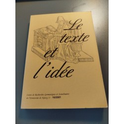 Le texte et l'idée 16/2001