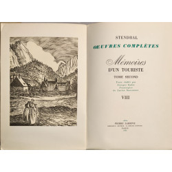 Oeuvres complètes - Mémoires d'un touriste en 2 volumes