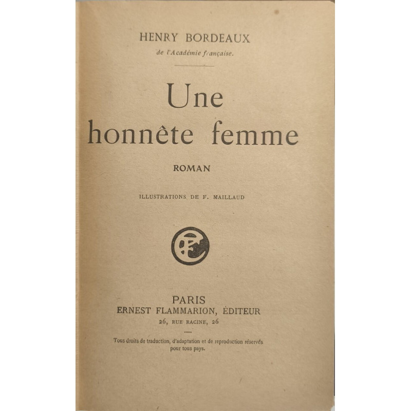 Une honnête femme