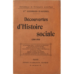 Découvertes d'Histoire sociale1200 1910