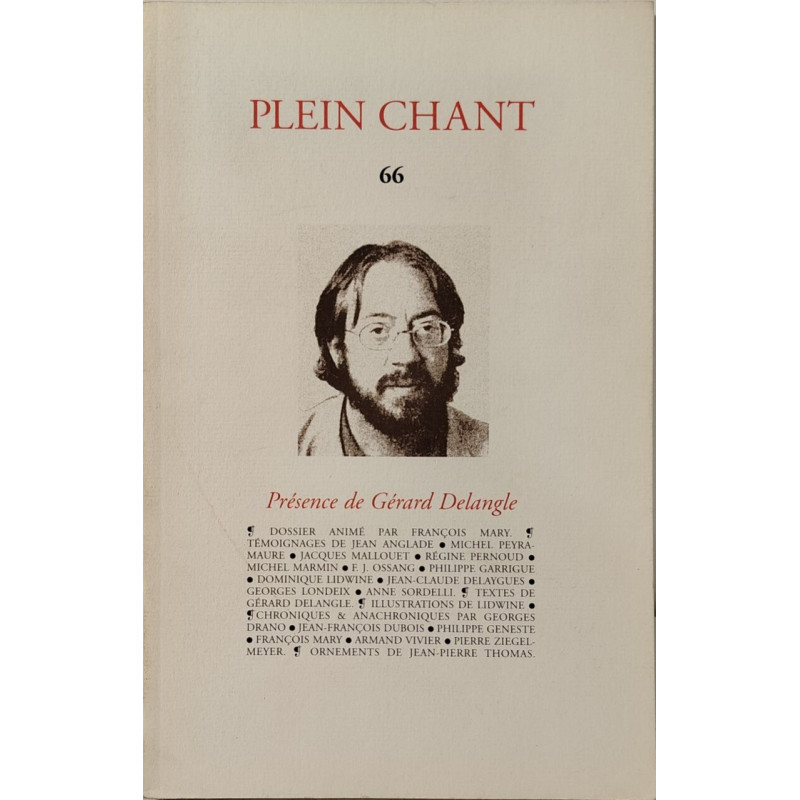 Plein Chant 66 - présence de gérard delange