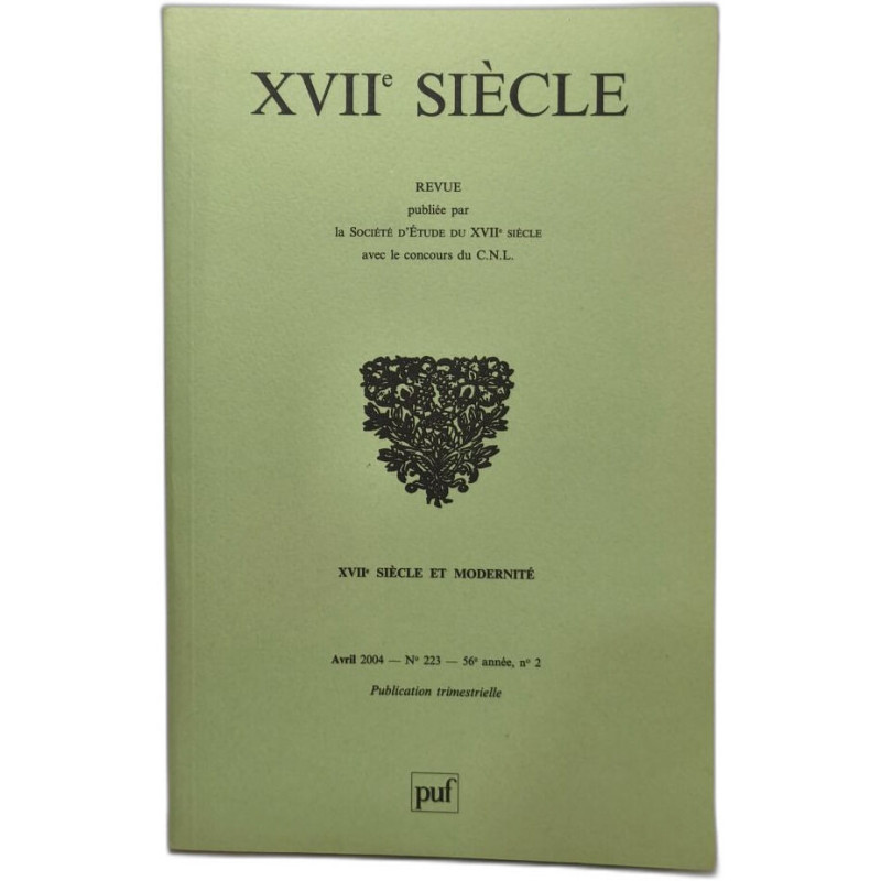 XVIIe Siècle n° 2 et 3