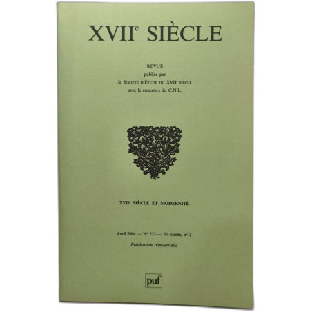 XVIIe Siècle n° 2 et 3